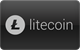 Litecoin cryptocurrency betaalicoon grijs zilver